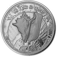 St. Kitts 2 Dollar EC8_6 Muschelschale (Conch Shell) 2023 1 Oz Silber