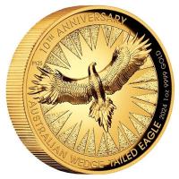 Australien - 100 AUD Wedge Tailed Eagle 2024 - 1 Oz Gold PP High Relief