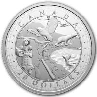 Kanada - 20 CAD Wundersame Gewsser (Wondrous Waters): Arktiskste (2.) (Arctic Coast) 2024 - 1 Oz Silber PP 
