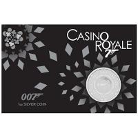 Tuvalu - 1 TVD James Bond 007(TM) Casino Royal Chip Blister 2023 - 1 Oz Silber BLISTER