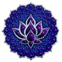 Solomon Islands - 5 Dollar Lotus of the 7th Chakra 2024 - 2 Oz Silber Color