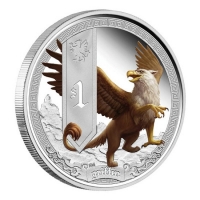 Tuvalu - 1 TVD Mythical Creatures Griffin 2013 - 1 Oz Silber