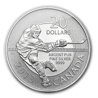 Kanada - 20 CAD $20 for $20 Eishockey 2013 - 1/4 Oz Silber