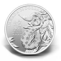 Kanada - 20 CAD $20 for $20 Schlange 2013 - 1/4 Oz Silber