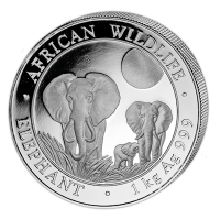 Somalia - 2000 Shillings Elefant 2014 - 1 KG Silber