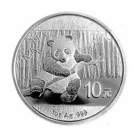 China 10 Yuan Panda 2014 1 Oz Silber