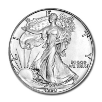 USA - 1 USD Silver Eagle 1990 - 1 Oz Silber