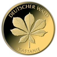 Deutschland - 20 EURO Deutscher Wald Kastanie 2014 - 1/8 Oz Gold