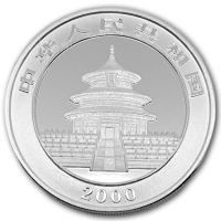 China - 10 Yuan Panda 2000 - 1 Oz Silber