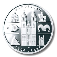Deutschland - 10 EUR 1.200 Jahre Magdeburg - 16,65g Silber PP