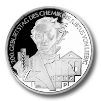 Deutschland - 10 EUR 200. Geb. Justus von Liebig 2003 - 16,65g Silber PP