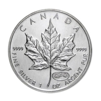 Kanada 5 CAD Maple Leaf Privy Millenium 2000 1 Oz Silber