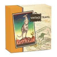 Australien - 1 AUD Vintage Poster Knguru 2014 - 1 Oz Silber