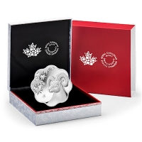 Kanada - 15 CAD Lunar Ziege 2015 - Silber Lotus