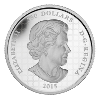 Kanada - 250 CAD Lunar Ziege 2015 - 1 KG Silber Color
