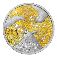 Kanada - 20 CAD Ahorn Herbstzauber 2014 - 1 Oz Silber
