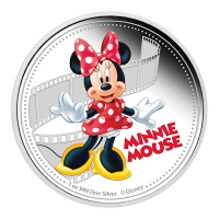 Niue - 2 NZD Disney Freunde Minnie Mouse 2014 - 1 Oz Silber