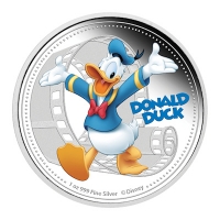 Niue - 2 NZD Disney Freunde Donald Duck 2014 - 1 Oz Silber