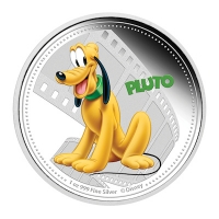 Niue - 2 NZD Disney Freunde Pluto 2014 - 1 Oz Silber