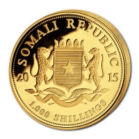 Somalia - 1000 Shillings Elefant 2015 - 1 Oz Gold