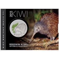 Neuseeland - 1 NZD Kiwi 2015 - 1 Oz Silber - Blister