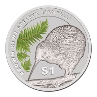 Neuseeland - 1 NZD Kiwi 2015 - 1 Oz Silber - Blister