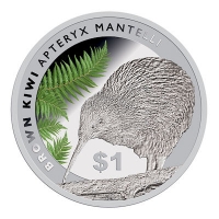 Neuseeland 1 NZD Kiwi 2015 1 Oz Silber PP