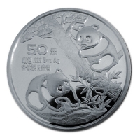 China - 50 Yuan Panda 1990 - 5 Oz Silber PP