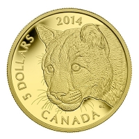 Kanada - 5 CAD Puma Serie 2014 - 1/10 Oz Gold PP