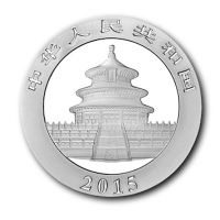 China 10 Yuan Panda 2015 1 Oz Silber Rckseite
