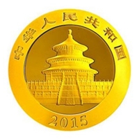 China 100 Yuan Panda 2015 1/4 Oz Gold Rckseite