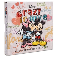 Neuseeland - 2 NZD Disney Crazy in Love 2015 - 1 Oz Silber