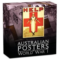 Australien - 1 AUD WW1 Poster Red Cross 2015 - 1 Oz Silber