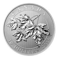 Kanada - 10 CAD Silber Maple Leaf 2015 - 1/2 Oz Silber