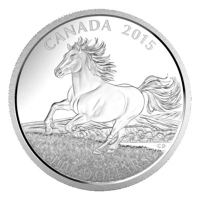 Kanada - 100 CAD $100 for $100 Horse 2015 - 1 Oz Silber