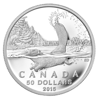 Kanada - 50 CAD $50 for $50 Biber 2015 - 1/2 Oz Silber