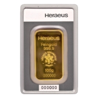 Goldbarren Umicore / Heraeus / Degussa 100g Gold
