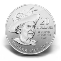 Kanada - 20 CAD $20 for $20 Queen Diamond 2012 - 1/4 Oz Silber