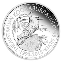Australien - 30 AUD Kookaburra 2015 - 1 KG Silber Proof