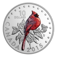 Kanada - 10 CAD Singvgel Der Rotkardinal - 1/2 Oz Silber
