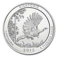 USA - 0,25 USD Kisatchi National Forest 2015 - 5 Oz Silber