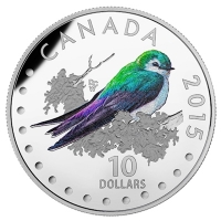 Kanada - 10 CAD Singvgel Veilchenschwalbe - 1/2 Oz Silber
