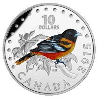 Kanada - 10 CAD Singvgel The Baltimore Oriole - 1/2 Oz Silber
