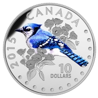 Kanada - 10 CAD Singvgel Blauhher - 1/2 Oz Silber