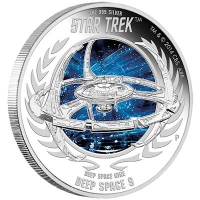 Tuvalu - 1 TVD Star Trek Deep Space Nine - 1 Oz Silber