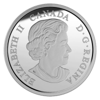 Kanada - 20 CAD Wolf 2015 - 1 Oz Silber Color
