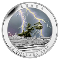 Kanada - 20 CAD Wetter Sommersturm 2015 - 1 Oz Silber