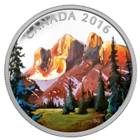 Kanada - 20 CAD Landscape The Rockies 2015 - 1 Oz Silber