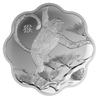 Kanada - 15 CAD Lunar Affe 2016 - Silber Lotus