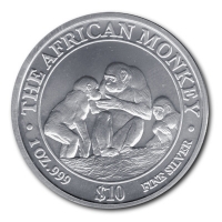 Somalia - The African Monkey 2004 - 1 Oz Silber